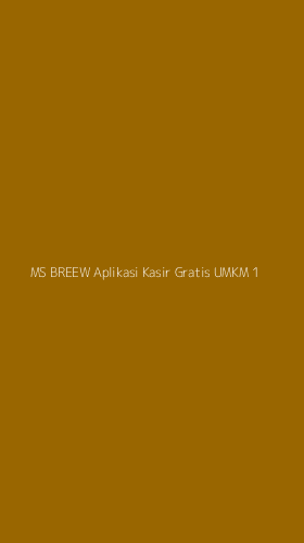 Tampilan Antarmuka Aplikasi Ms Breew Aplikasi Kasir Gratis Umkm - 1
