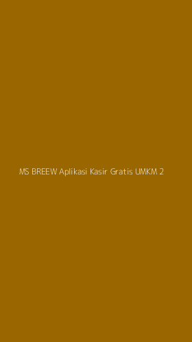 Tampilan Antarmuka Aplikasi Ms Breew Aplikasi Kasir Gratis Umkm - 2