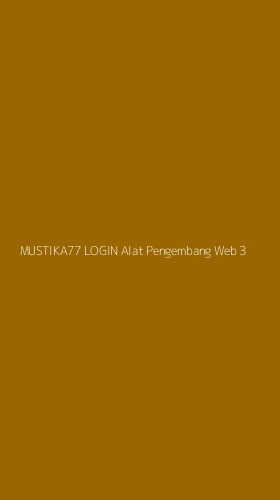 Tampilan Antarmuka Aplikasi Mustika77 Login Alat Pengembang Web - 3