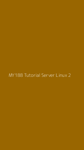 Tampilan Antarmuka Aplikasi My188 Tutorial Server Linux - 2