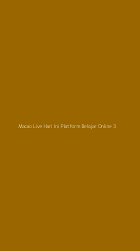 Tampilan Antarmuka Aplikasi Macao Live Hari Ini Platform Belajar Online - 3
