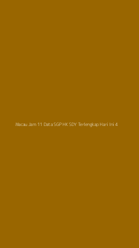 Tampilan Antarmuka Aplikasi Macau Jam 11 Data Sgp Hk Sdy Terlengkap Hari Ini - 4
