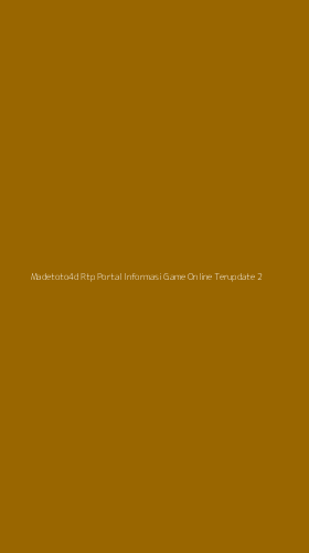 Tampilan Antarmuka Aplikasi Madetoto4d Rtp Portal Informasi Game Online Terupdate - 2