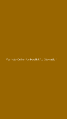 Tampilan Antarmuka Aplikasi Maeltoto Online Pembersih Ram Otomatis - 4