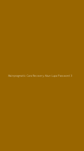 Tampilan Antarmuka Aplikasi Mainpragmatic Cara Recovery Akun Lupa Password - 3