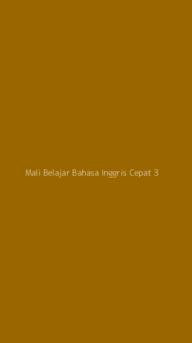 Tampilan Antarmuka Aplikasi Mali Belajar Bahasa Inggris Cepat - 3