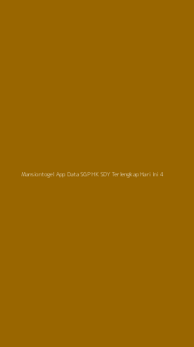 Tampilan Antarmuka Aplikasi Mansiontogel App Data Sgp Hk Sdy Terlengkap Hari Ini - 4