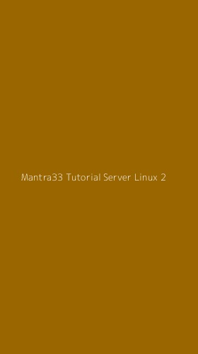Tampilan Antarmuka Aplikasi Mantra33 Tutorial Server Linux - 2
