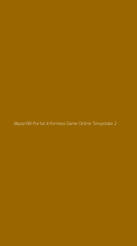 Tampilan Antarmuka Aplikasi Mapan99 Portal Informasi Game Online Terupdate - 2