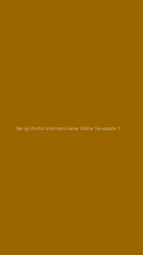 Tampilan Antarmuka Aplikasi Marijp Portal Informasi Game Online Terupdate - 1