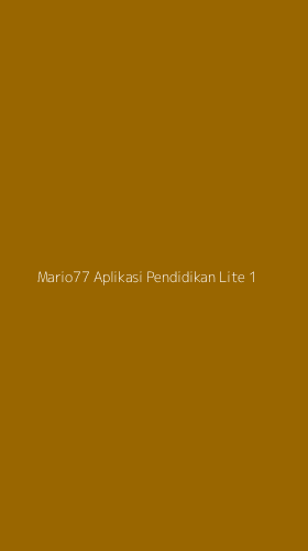 Tampilan Antarmuka Aplikasi Mario77 Aplikasi Pendidikan Lite - 1