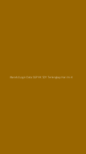 Tampilan Antarmuka Aplikasi Mars4d Login Data Sgp Hk Sdy Terlengkap Hari Ini - 4