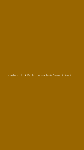 Tampilan Antarmuka Aplikasi Master4d Link Daftar Semua Jenis Game Online - 2