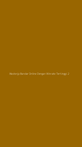 Tampilan Antarmuka Aplikasi Masterjp Bandar Online Dengan Winrate Tertinggi - 2