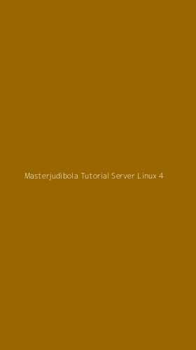Tampilan Antarmuka Aplikasi Masterjudibola Tutorial Server Linux - 4