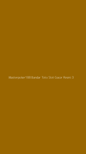 Tampilan Antarmuka Aplikasi Masterpoker188 Bandar Toto Slot Gacor Resmi - 3