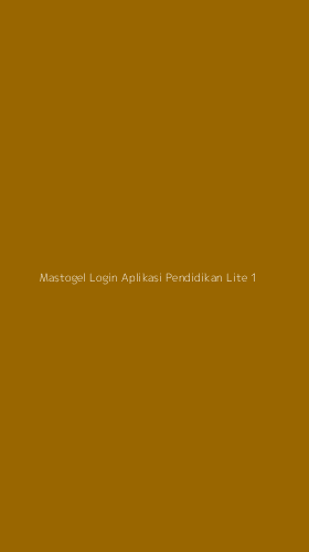 Tampilan Antarmuka Aplikasi Mastogel Login Aplikasi Pendidikan Lite - 1
