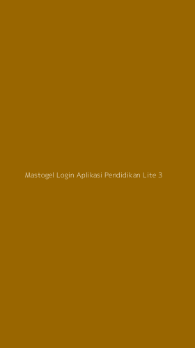 Tampilan Antarmuka Aplikasi Mastogel Login Aplikasi Pendidikan Lite - 3