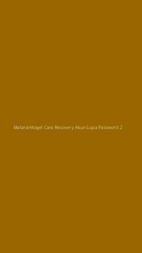 Tampilan Antarmuka Aplikasi Mataramtogel Cara Recovery Akun Lupa Password - 2