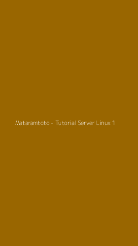 Tampilan Antarmuka Aplikasi Mataramtoto - Tutorial Server Linux - 1