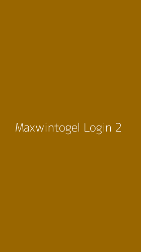 Tampilan Antarmuka Aplikasi Maxwintogel Login - 2