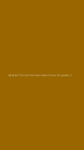 Tampilan Antarmuka Aplikasi Mbak4d1 Portal Informasi Game Online Terupdate - 2