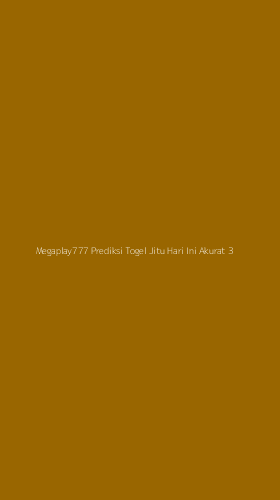 Tampilan Antarmuka Aplikasi Megaplay777 Prediksi Togel Jitu Hari Ini Akurat - 3