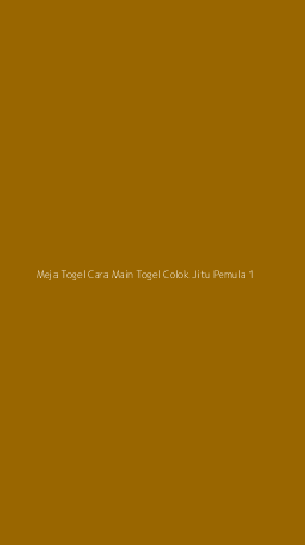 Tampilan Antarmuka Aplikasi Meja Togel Cara Main Togel Colok Jitu Pemula - 1