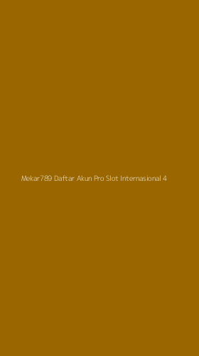 Tampilan Antarmuka Aplikasi Mekar789 Daftar Akun Pro Slot Internasional - 4