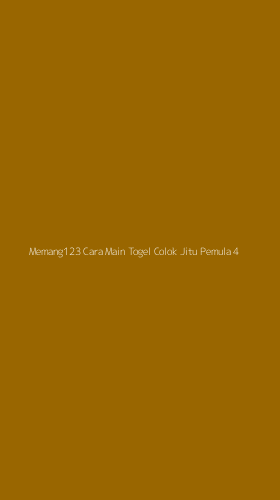 Tampilan Antarmuka Aplikasi Memang123 Cara Main Togel Colok Jitu Pemula - 4