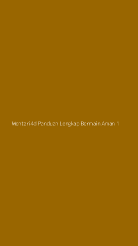 Tampilan Antarmuka Aplikasi Mentari4d Panduan Lengkap Bermain Aman - 1