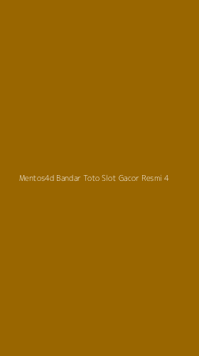Tampilan Antarmuka Aplikasi Mentos4d Bandar Toto Slot Gacor Resmi - 4
