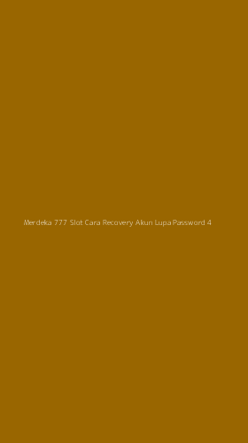 Tampilan Antarmuka Aplikasi Merdeka 777 Slot Cara Recovery Akun Lupa Password - 4