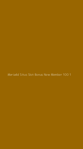 Tampilan Antarmuka Aplikasi Meria4d Situs Slot Bonus New Member 100 - 1