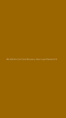Tampilan Antarmuka Aplikasi Meriahtoto Com Cara Recovery Akun Lupa Password - 4