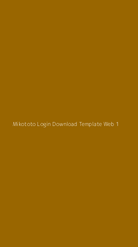 Tampilan Antarmuka Aplikasi Mikototo Login Download Template Web - 1