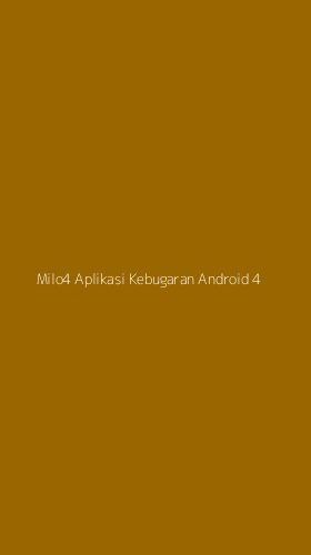 Tampilan Antarmuka Aplikasi Milo4 Aplikasi Kebugaran Android - 4