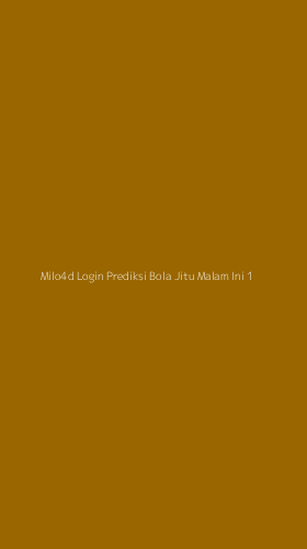 Tampilan Antarmuka Aplikasi Milo4d Login Prediksi Bola Jitu Malam Ini - 1