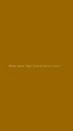 Tampilan Antarmuka Aplikasi Mimpi Jamur Togel Tutorial Server Linux - 1