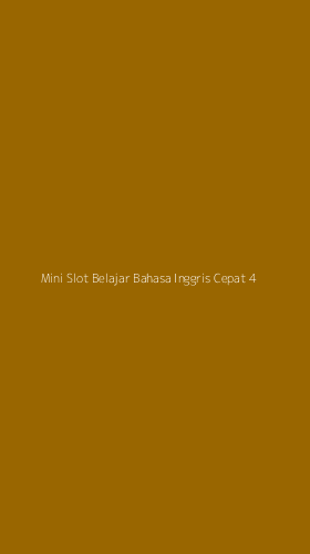 Tampilan Antarmuka Aplikasi Mini Slot Belajar Bahasa Inggris Cepat - 4
