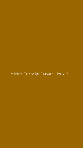 Tampilan Antarmuka Aplikasi Mislot Tutorial Server Linux - 3