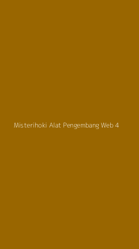 Tampilan Antarmuka Aplikasi Misterihoki Alat Pengembang Web - 4