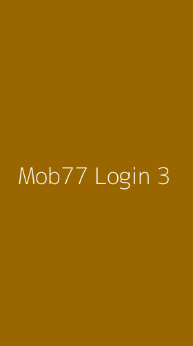 Tampilan Antarmuka Aplikasi Mob77 Login - 3