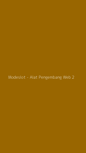 Tampilan Antarmuka Aplikasi Modeslot - Alat Pengembang Web - 2