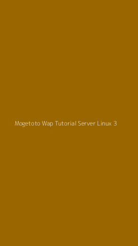 Tampilan Antarmuka Aplikasi Mogetoto Wap Tutorial Server Linux - 3
