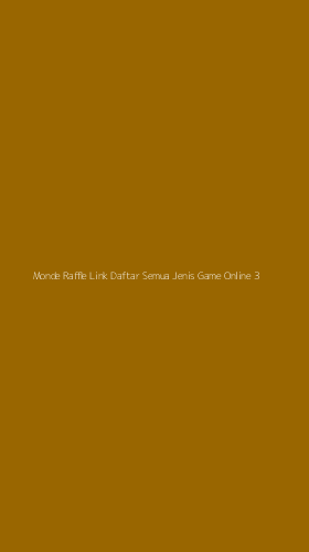 Tampilan Antarmuka Aplikasi Monde Raffle Link Daftar Semua Jenis Game Online - 3