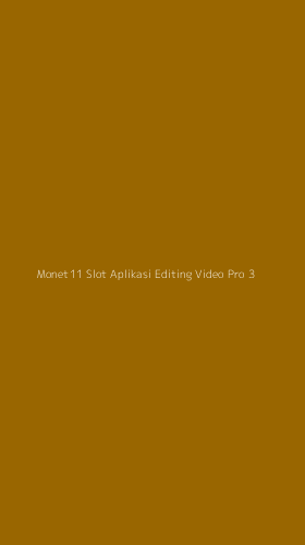 Tampilan Antarmuka Aplikasi Monet11 Slot Aplikasi Editing Video Pro - 3