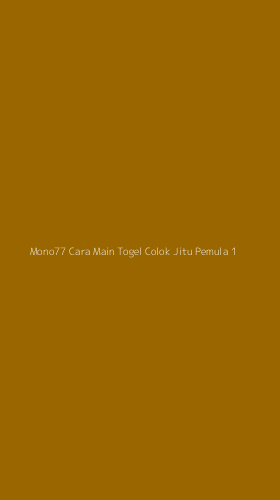 Tampilan Antarmuka Aplikasi Mono77 Cara Main Togel Colok Jitu Pemula - 1