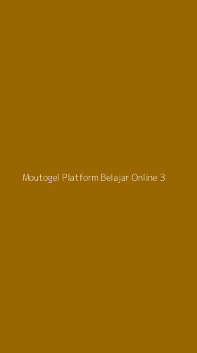 Tampilan Antarmuka Aplikasi Moutogel Platform Belajar Online - 3