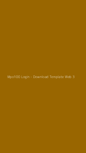 Tampilan Antarmuka Aplikasi Mpo100 Login - Download Template Web - 3